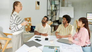 Small Team of Designer working together